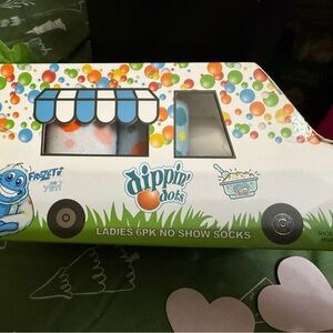 Dippin' Dots Ladies No Show Socks 6-Pack